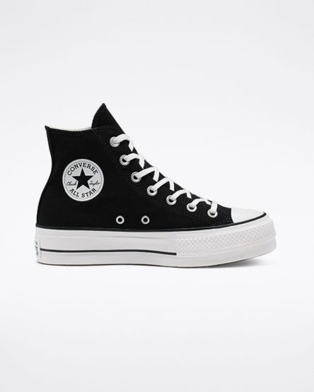 Women's Converse Chuck Taylor All Star Lift Canvas High Top Platform Shoes Black / White | AU 9145CA